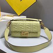 Forubags 2019 Fendi BAGUETTE Lambskin Leather medium Pale Yellow  - 1