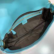 Forubags 2019 Fendi BAGUETTE Lambskin Leather medium blue  - 3