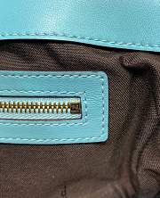 Forubags 2019 Fendi BAGUETTE Lambskin Leather medium blue  - 6