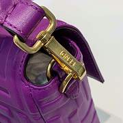 Forubags 2019 Fendi BAGUETTE Lambskin Leather medium purple - 3
