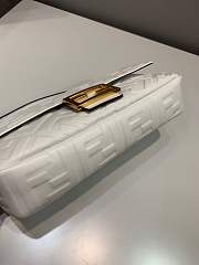 Forubags 2019 Fendi BAGUETTE bag Lambskin Leather medium white - 2