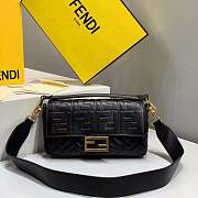 Forubags 2019 Fendi BAGUETTE Lambskin Leather medium black - 1