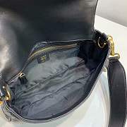 Forubags 2019 Fendi BAGUETTE Lambskin Leather medium black - 4