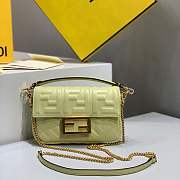 Forubags 2019 Fendi BAGUETTE Lambskin Leather small Pale Yellow  - 1