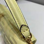 Forubags 2019 Fendi BAGUETTE Lambskin Leather small Pale Yellow  - 6