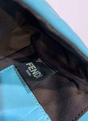 Forubags 2019 Fendi BAGUETTE Lambskin Leather small blue - 4