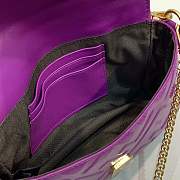 Forubags 2019 Fendi BAGUETTE Lambskin Leather small purple - 4