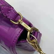 Forubags 2019 Fendi BAGUETTE Lambskin Leather small purple - 3