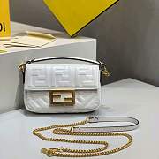 Forubags 2019 Fendi BAGUETTE Lambskin Leather small white - 1