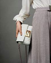 Forubags 2019 Fendi BAGUETTE Lambskin Leather small white - 6