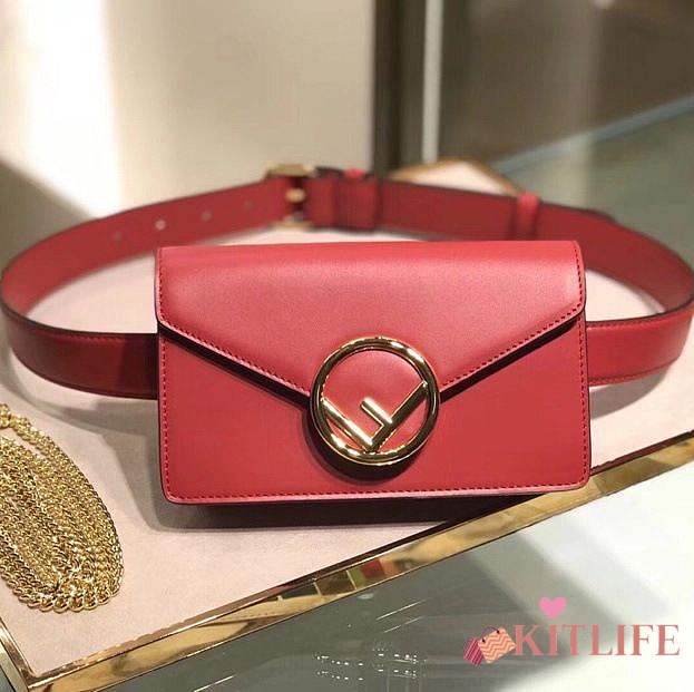 Forubags Fendi Red Belt Bag  - 1
