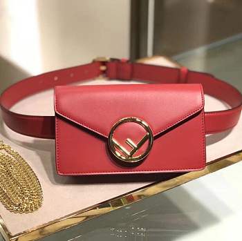 Forubags Fendi Red Belt Bag 