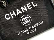 Forubags-7 Chanel Canvas Large Deauville Shopping Bag - 5