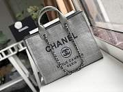 Forubags-9 Chanel Canvas Large Deauville Shopping Bag - 2