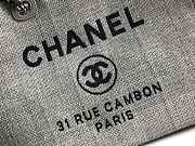 Forubags-9 Chanel Canvas Large Deauville Shopping Bag - 5