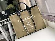 Forubags-12 Chanel Canvas Large Deauville Shopping Bag - 4