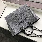 Forubags-13 Chanel Canvas Large Deauville Shopping Bag - 2