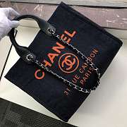 Forubags-14 Chanel Canvas Large Deauville Shopping Bag - 3