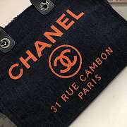 Forubags-14 Chanel Canvas Large Deauville Shopping Bag - 5