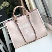 Forubags-17 Chanel Canvas Large Deauville Shopping Bag - 1