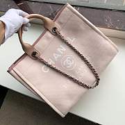 Forubags-17 Chanel Canvas Large Deauville Shopping Bag - 4