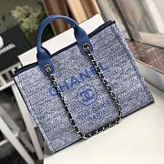 Forubags-18 Chanel Canvas Large Deauville Shopping Bag - 1