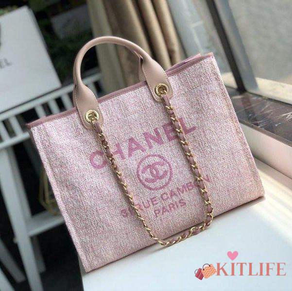 Chanel Canvas Large Deauville Shopping Bag  - 1