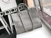 Forubags-20 Chanel Canvas Large Deauville Shopping Bag - 3