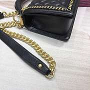 Forubags Chanel Cavior boy Bag 25cm With Top Handle black - 6
