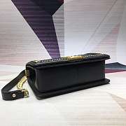 Forubags Chanel Cavior boy Bag 25cm With Top Handle black - 5