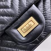 Forubags Chanel chain flap square buckle 25cm in black with gold hardware - 2