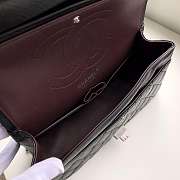 Forubags Chanel chain flap square buckle 25cm in black  - 6