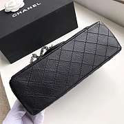 Forubags Chanel chain flap square buckle 25cm in black  - 5