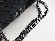 Forubags Chanel chain flap bag square buckle 25cm in black - 2