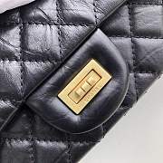 Forubags Chanel chain flap bag square buckle 25cm in black with gold hardware - 3