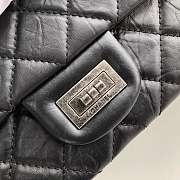 Forubags Chanel chain flap bag square buckle 30cm in black  - 3