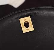 Chanel Flap Bag Calfskin & Gold-Tone Metal Black 19*14*5cm - 2