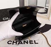 Chanel Flap Bag Calfskin & Gold-Tone Metal Black 19*14*5cm - 4