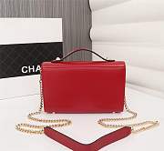 Forubags Chanel Shoulder bag, Cowhide,23x14x8cm,red - 4