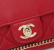 Forubags Chanel Shoulder bag, Cowhide,23x14x8cm,red - 2