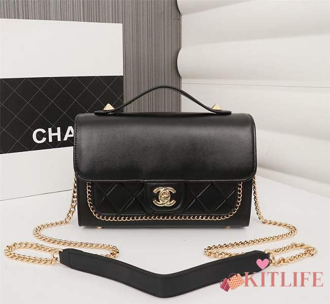 Forubags Chanel Shoulder bag, Cowhide,23x14x8cm,black - 1