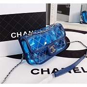 Chanel PVC Flap Bag Transparent A57049 Blue - 5