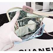 Chanel PVC Flap Bag Transparent A57049 light green - 2