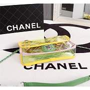 Chanel PVC Flap Bag Transparent A57049 yellow - 6