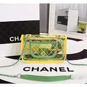 Chanel PVC Flap Bag Transparent A57049 yellow - 4