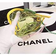 Chanel PVC Flap Bag Transparent A57049 yellow - 2