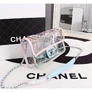 Chanel PVC Flap Bag Transparent A57049 Pink - 5