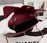 Forubags Chanel Shoulder bag Gold double C lock 30*21*8cm burgundy - 4