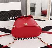 Forubags Chanel Double C backpack,Cowhide, 26*23*10cm,red - 3