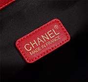 Forubags Chanel Double C backpack,Cowhide, 26*23*10cm,red - 6